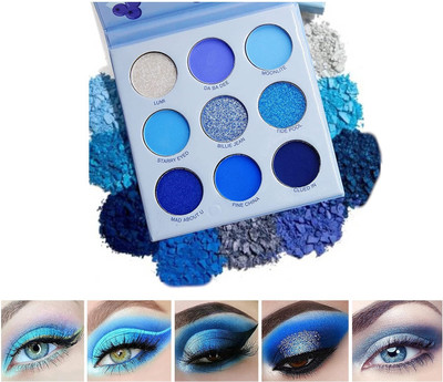 Libline Long Lasting Waterproof Matte Shimmer Eyeshadow Palette 9 g(MUTICOLOR)