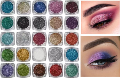 Emijun Glitter Loose Shimmer Multiuse Eye Shadow Glitter Powder 25 g(MULTI)