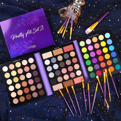 Rawal UCANBE PRETTY ALL SET 2 EYE SHADOW, HIGHLIGHTER, PALETTE, CONTOURS, BLUSHER 100 ml(MULTI)