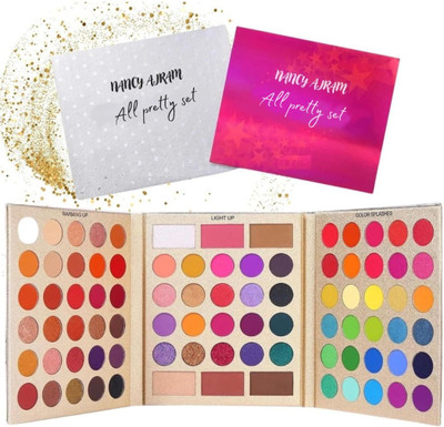 NANCY AJRAM 86 Colors Makeup Kit for Women's - Eyeshadow Palette with Matte&Shimmer Finishes 79 g(Multicolor)