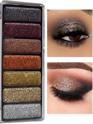 MYEONG Multi Shade Moon Star Eyes , Face And Body Glitter Eye Shadow Palette 11.26 g(Multicolor)