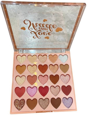 THTC 25-Color Eyeshadow Palette - Shimmer and Matte Shades 28 g(multicolor)