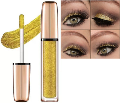 HUZURLU Liquid Eyeshadow Non-Transfer & Insta Dry 7 ml(Gold)