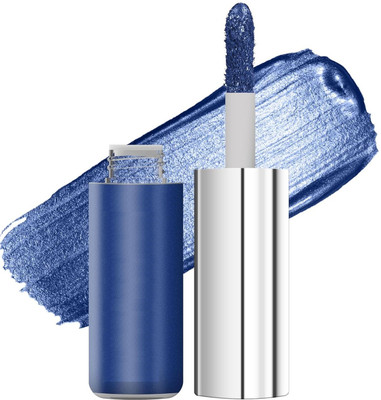 AFARAXIA Highly Pigmented Long Lasting Smudge Proof Metallic Liquid Eyeshadow 7 ml(Metallic Blue)