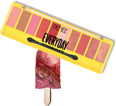 Renee Everyday Eyeshadow, Long Lasting & Non-Creasing, SPF 30, Skincare Infused Makeup 10 g(Rose)