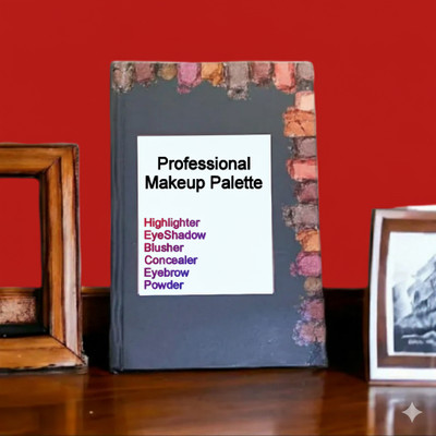 Gleam Soul Professional Makeup Palette Book Eyeshadow, Blusher, Highlighter & Concealer 400 g(Multi Colour)