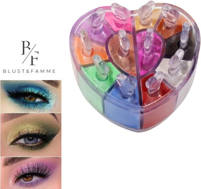 BLUST&FAMME 12color eyeshadow shimmer powder Glitter Eyeshadow of 1 12 g(multi)