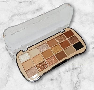 Jiwoo Shimmer and Matte Eyeshadow Palette for women and girls 15.5 g(Muliti color)