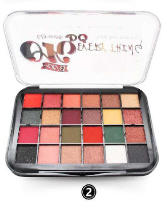 WECHARMERZ Long-Lasting Waterproof Matte & Shimmer Eye Makeup Eyeshadow Palette 32 g(Shade-2)