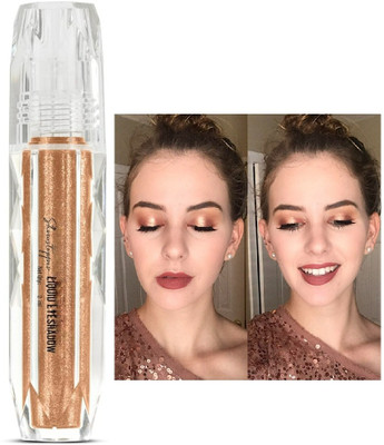 DARYUE Waterproof Liquid Eye shadow Quick-drying Glitter Shimmer 2 ml(Desert Gold)