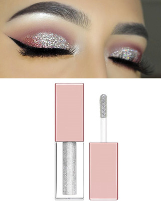 SEUNG EYE MAKEUP BEST SILVER LIQUID EYE SHADOW HIGH PIGMENT FORMULA 4 ml(SILVER)