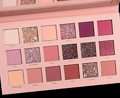 GLOW FIRST 18 Color Eyeshadow Palette With Mirror Include Matte Shimmer 36 ml(multicolor)