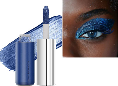 GULGLOW99 Professional Shimmer Glitter Liquid Eyeshadow 7 ml(BLUE)