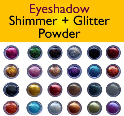 VOZWA Multicolor Shining Eyeshadow Shimmer / Glitter Powder 24 Pcs 24 g(Multicolor)
