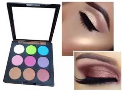 Luipui 9 COLOR EYESHADOW PALETTE MAKEUP PACK OF 1 10 g(MULTICOLOR)