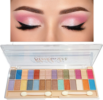 Facejewel 28 Color Matte & Shimmer Combo Shades Eyeshadow Palette Multicolor Waterproof 48 g(Shade-1)