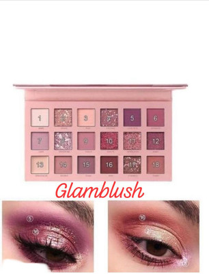 glamblush 18 MULTICOLORED EYE SHADOW KIT 18 g(multicolored)