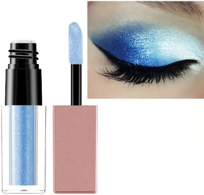 BLUEMERMAID Glitter Eyeliner Waterproof Eyeshadow Quick-drying Glitter Shimmer Eye Makeup 4 ml(Sky Blue)