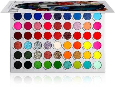 HUDA BABY LaCatrina Neon Eyeshadow Palette 54 Color|Highly Pigmented|Glow In Dark 250 g(Multicolour)