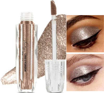 DARVING Glitter Eyeshadow, Liquid Shimmer Sparkle Eye Shadow 2 ml(oxidised silver)
