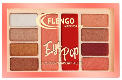 FLENGO; MADE FOR YOU Eye Pop 10 Colour Dramatic Eyelook Shadow Palette 30 g(SHADE-2)