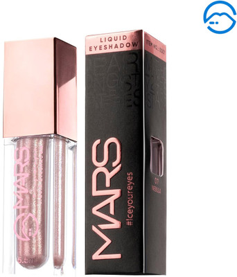 MARS Metallic Liquid Glitter Eyeshadow | Waterproof & Highly Pigmented | Smooth Glide 5.5 ml(09-Pole Star)