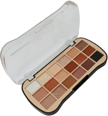 HUZURLU Eyeshadow Palette Pearlescent Eye Shadow Matte Shimmer Cool Tone Charming 15.5 g(MULTI)