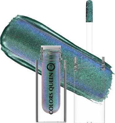 COLORS QUEEN Multichrome Highly Pigmented Long Lasting Smudge Proof Metallic Liquid Eyeshadow 1.8 g(12 - Under Water Haze)