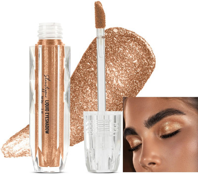 Yuency Water Proof Smudge Proof Shimmer Glitter Liquid Eyeshadow for get beautiful eyes 2 ml(Desert Gold)