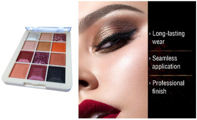 Herrlich New 12 Colour Matte Shimmer Eyeshadow Palette, Pressed Powder 18 g(MULTICOLOR)