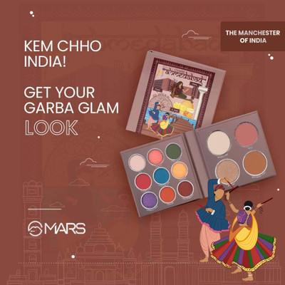 MARS 9 Eyeshadow Palette with 1 Highlighter, Blusher, Bronzer & Compact Powder Each 16 g(The Manchester Of India- Ahmedabad)