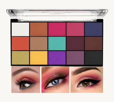 WOONGMI Pigmented and Blendable | Multicolor | Matte and Shimmer Eyeshadow Palette 22.5 g(Multicolor)