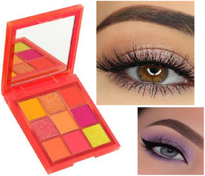 Luipui MATTE FINISH EYESHADOW PALETTE BEST MAKEUP 9 g(MULTICOLOR)