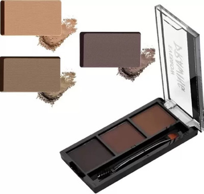 Yuency Eyebrow Drawing Palette 3 Shades Smudgeproof Eyebrow Palette 7.2 g(Multicolor)