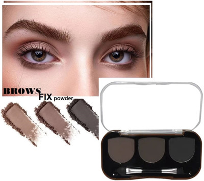 GABBU Instant Eyebrow Powder Cake Palette With Brush 9 g(multi color)