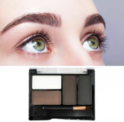 Latixmat 3 in 1 brown , dark brown, black eyebrow powder combo palette 8 g(Multicolor)