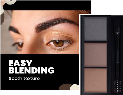 MYEONG MULTICOLOR 3 IN 1 MATTE FINISH EYEBROW PALETTE 7.2 g(MULTI COLOR)