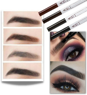 Latixmat Combo Tattoo Eyebrow Pen Microblading Waterproof, EyeBrow Microblade Pen 4 ml(Multi Color)