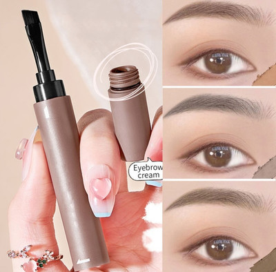YAWI eyebrow enhancer cream with brush 1.8 g(Dark brown)