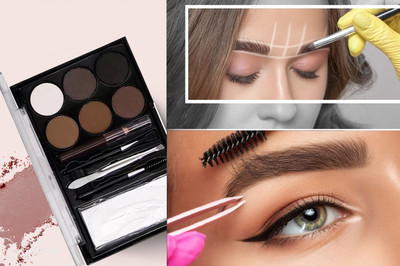HUZURLU Waterproof Natural Look Eyebrow enhancer palette With 3 Shades 6.8 g 5 g(Multicolor)