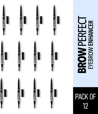 BLUE HEAVEN Brow Perfect Eyebrow Enhancer, Pack of 6 0.3 g(Brown)