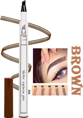 Sheny Eyebrow Tattoo Pen Microblading Eyebrow Pencil Waterproof Fork Tip 1 ml(brown)