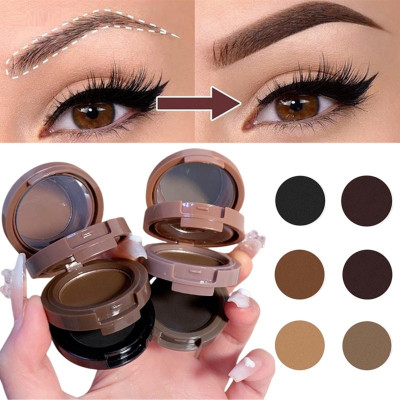 AFARAXIA Multi use Three Color Eyebrow Powder Cake Palette For Woman 9.6 g(muliti colour)