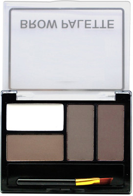 Latixmat 4 in 1 Eyebrow Color Powder Cake Palette With Brush 8 g(Multicolor)