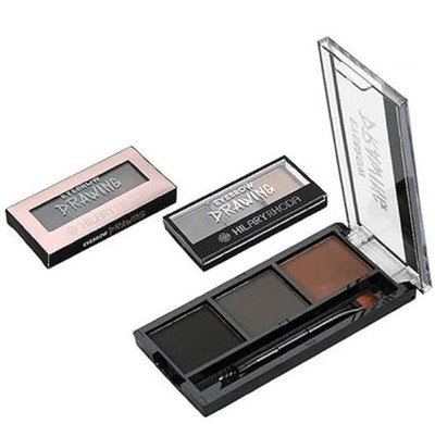 Hilary Rhoda Shades Eyebrow Palette Waterproof Eyebrow Filler Eyebrow Drawing Kit with Brush 3.2 g(GREY)