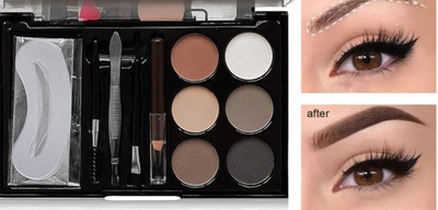 GABBU Eyebrow Styling Kit with 5 Highly Pigmented Shades &Spoolie,Eyebrow Pencil,1 16 g(multi)
