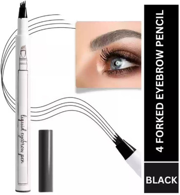 AFARAXIA 4 Fork Tip Eyebrow Pencil Waterproof Liquid Brow Pencil 1 ml(Brown)