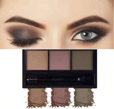 MYEONG MULTICOLOR 3 IN 1 MATTE FINISH EYEBROW PALETTE 7.2 g(Multicolor)