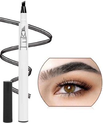 Latixmat Tattoo Eyebrow Pen Four Tips Long-Lasting Waterproof Brow And Tint Dye1 1 ml(Black)