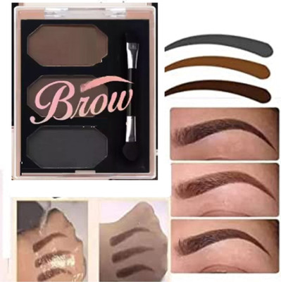 Latixmat PERFECT MATTE 3COLOR EYEBROW POWDER,WITH THE BROW BRUSH 10 g(MULTICOLOR)